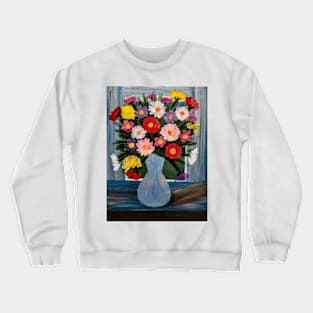 Flowers in the window Crewneck Sweatshirt